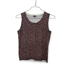 Talbots Brown Animal Print Sweater Medium